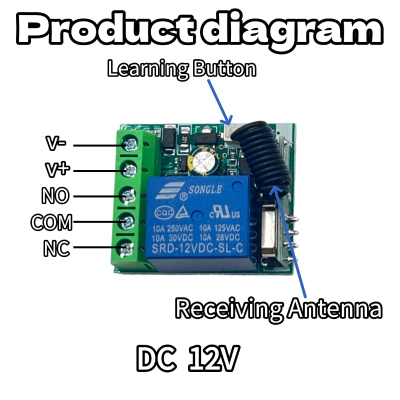 433Mhz DC 12V 6V-30V 1CH 범용 무선 - 433Mhz Receiver Module 리뷰 및 가격